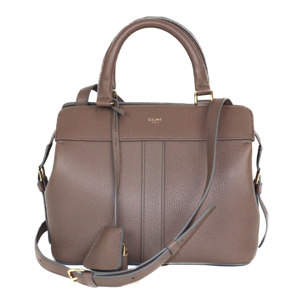 CELINE Cabas de leather handbag 2Way bag